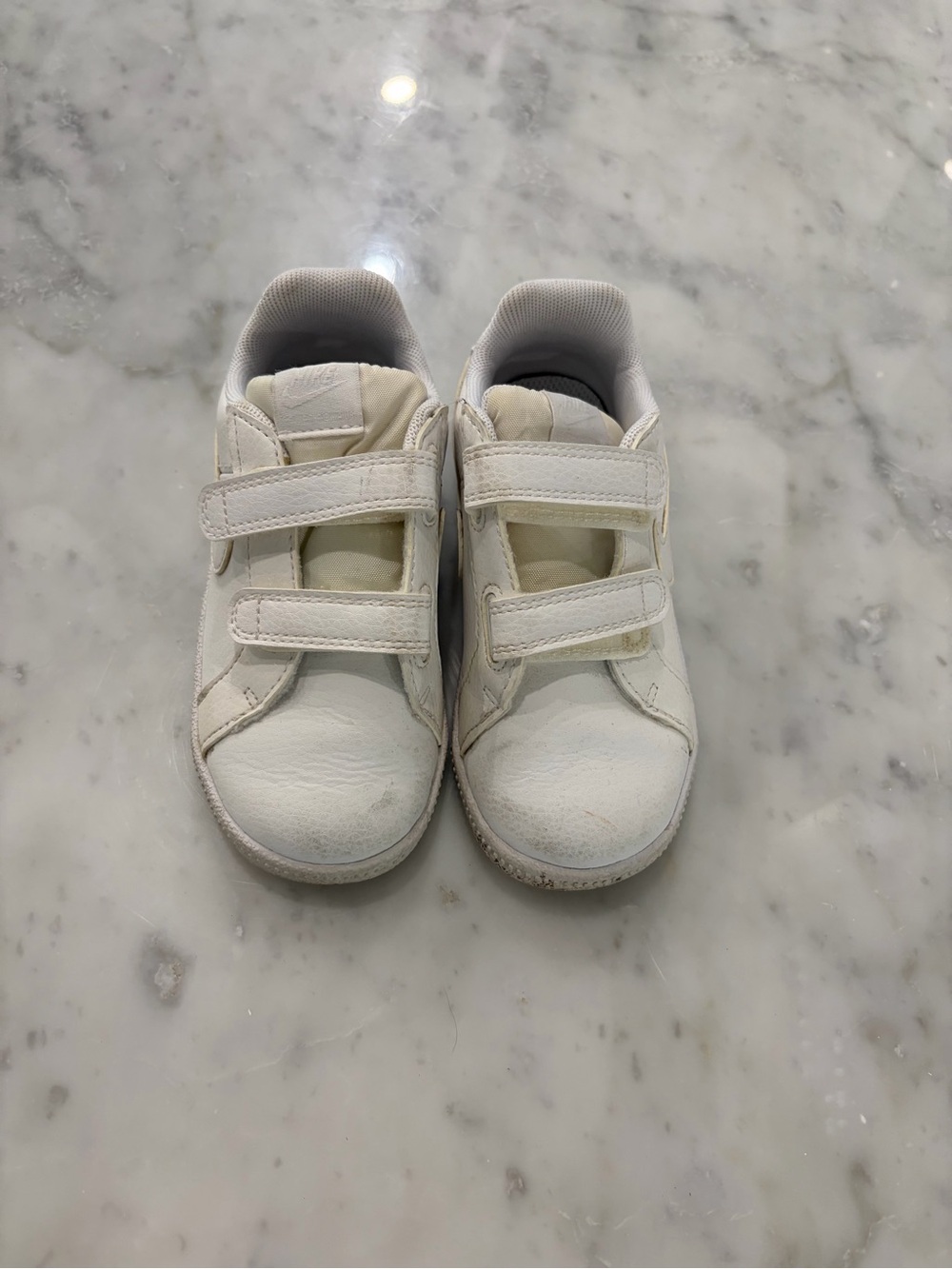 Nike Kids White Velcro Sneakers
